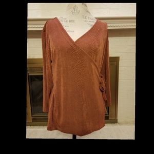 Chico’s Pretty Wrap Top